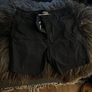 RSQ Men's Charcoal Flat Front Shorts